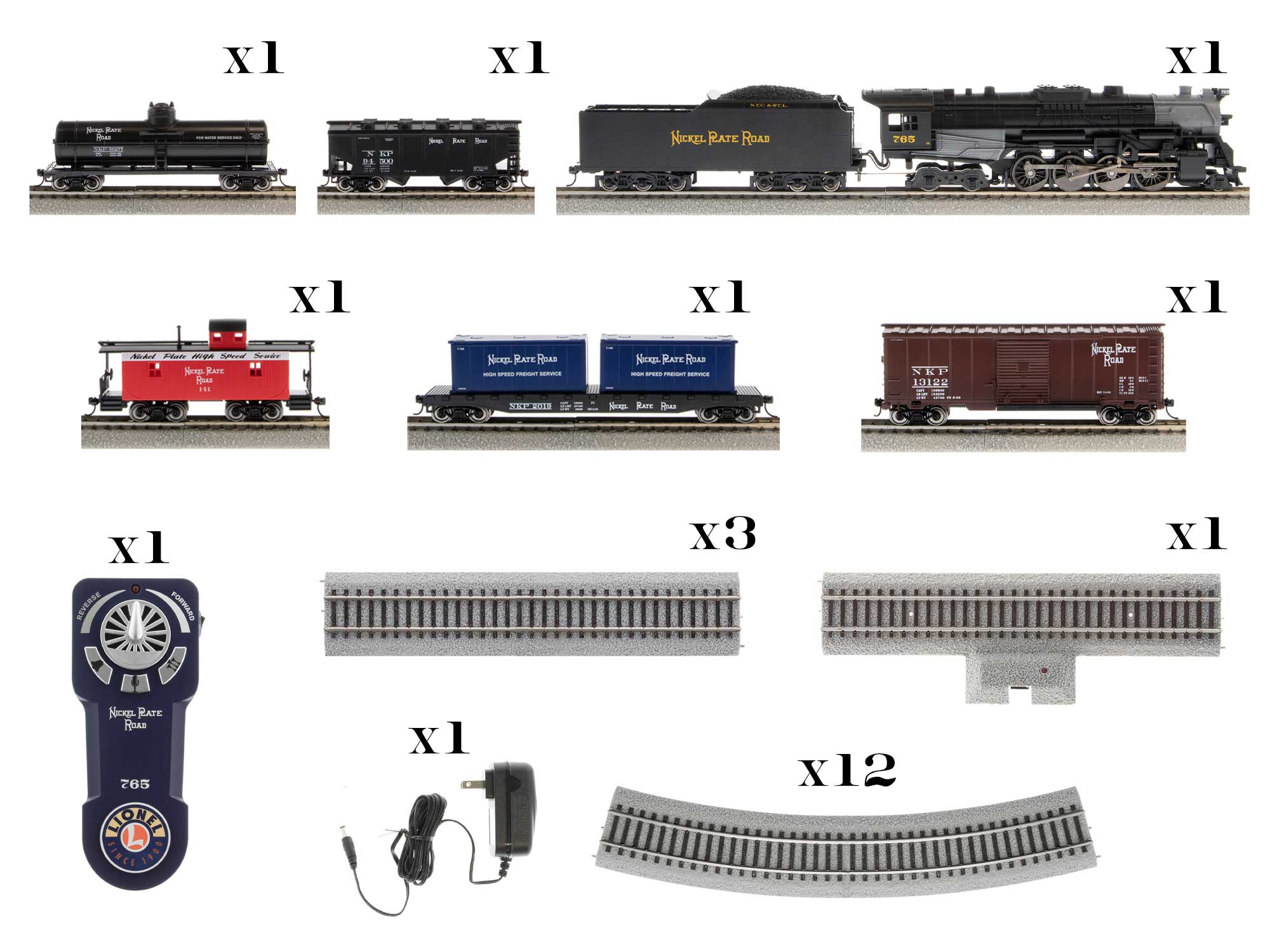 Nickel Plate Fast Freight HO Set